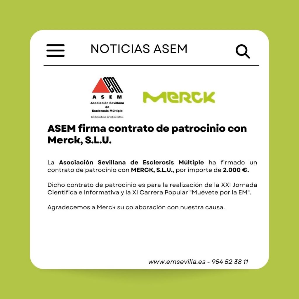 noticia firma contrato patrocinio con Merck